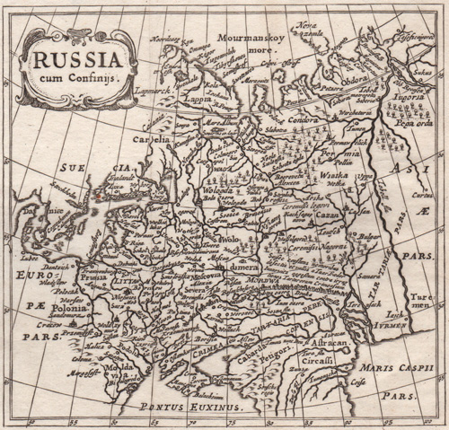 Russia cum Confinys 1701